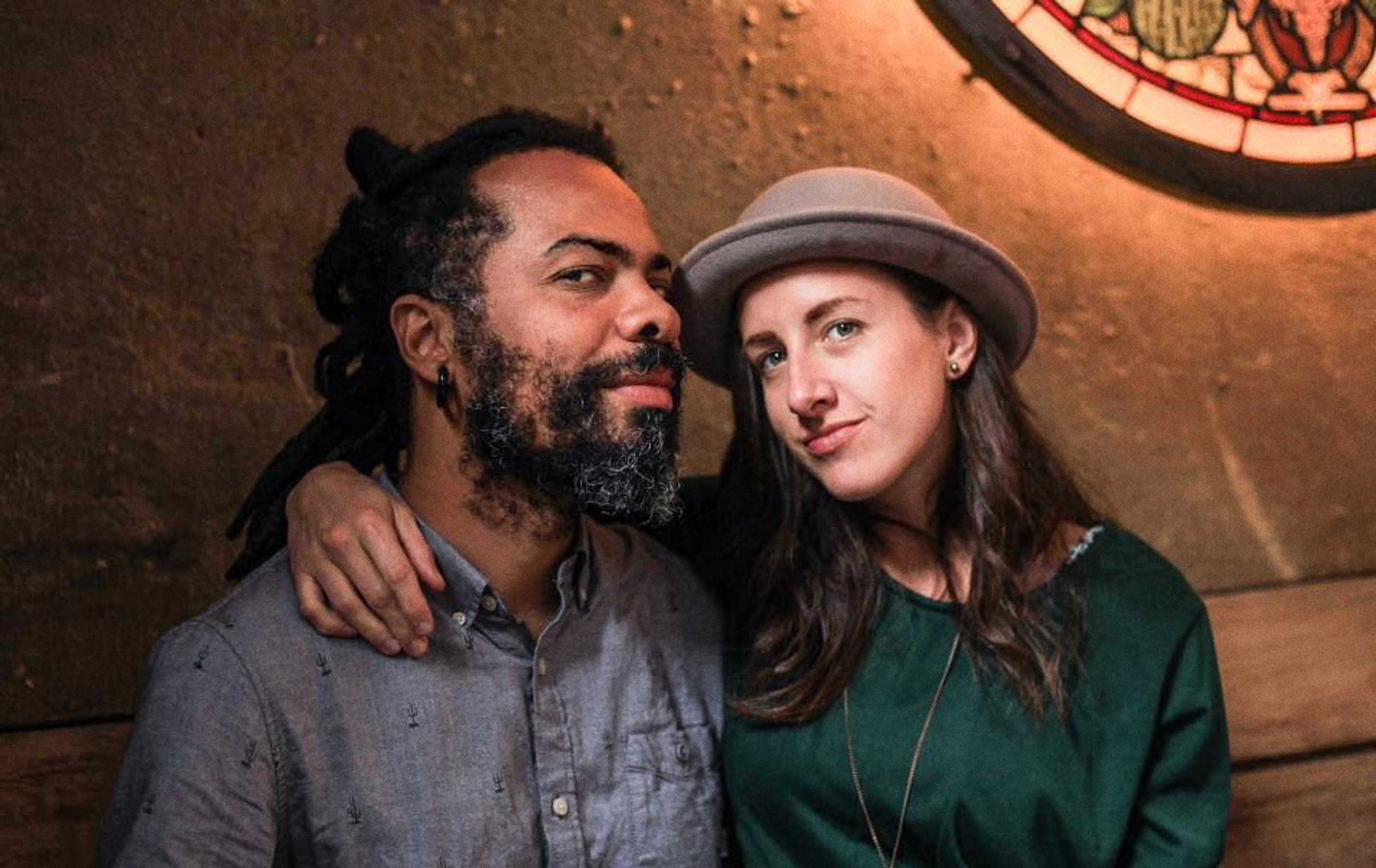 Teresa and Alex together in an intimate early portrait